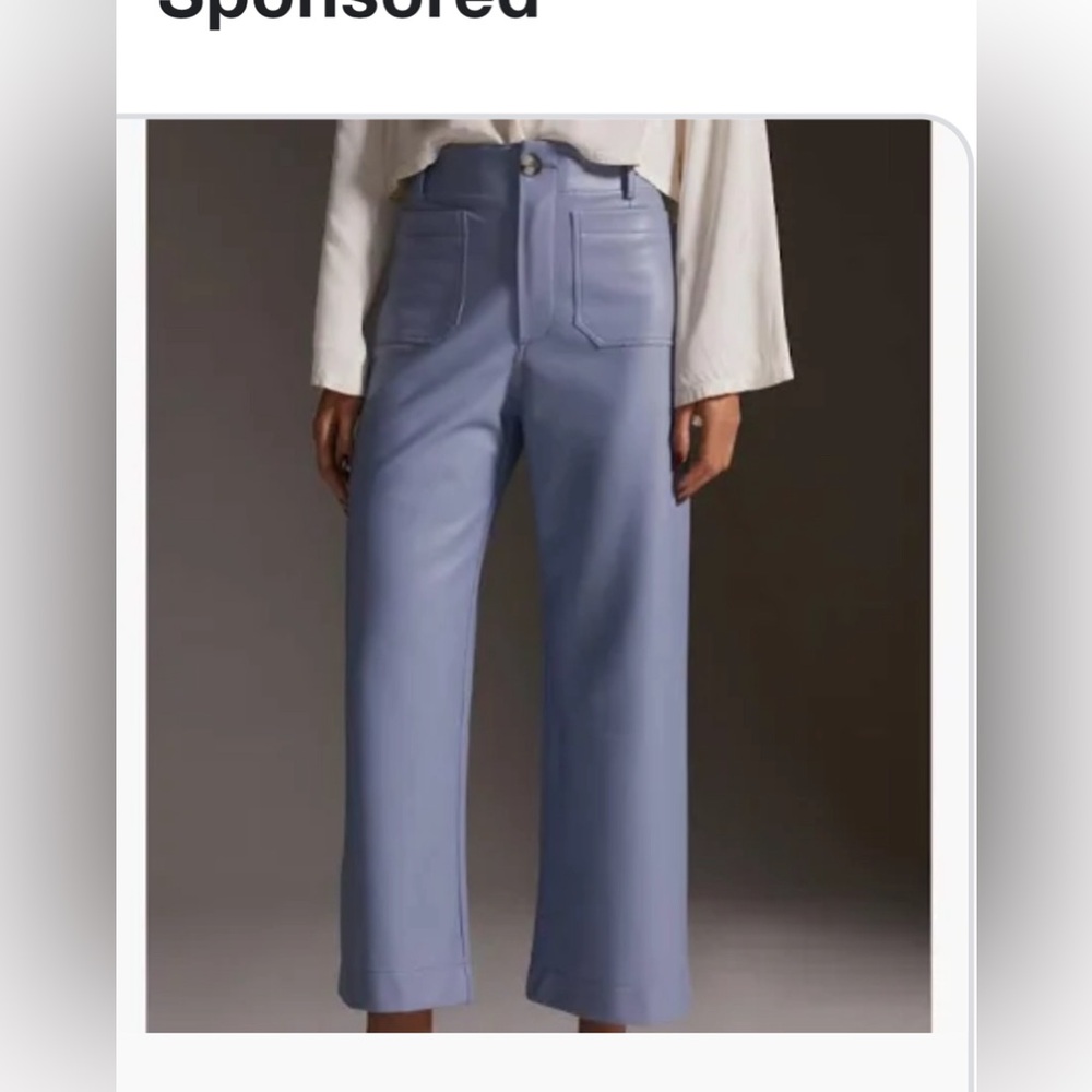 Maeve size 16 plus leather pants Anthropologie
